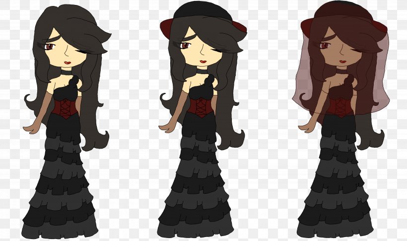 Human Black Hair Cartoon Gown Character, PNG, 4320x2560px, Human, Black Hair, Cartoon, Character, Fiction Download Free