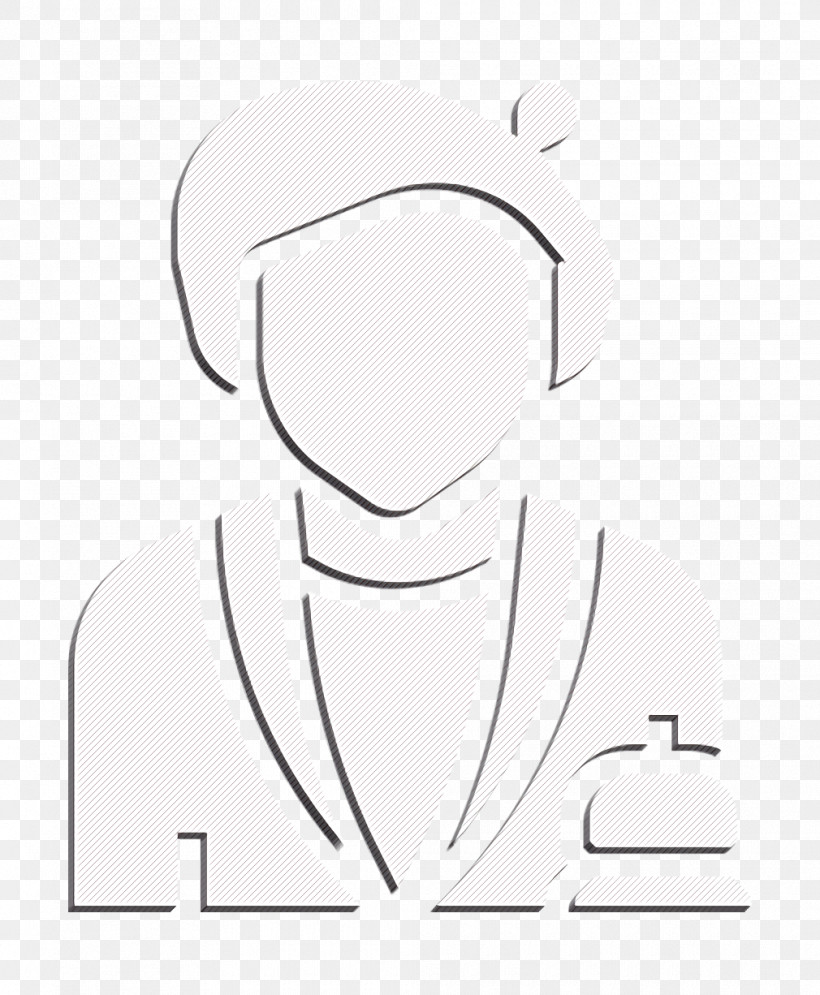 Jobs And Occupations Icon Professions And Jobs Icon Receptionist Icon, PNG, 1010x1226px, Jobs And Occupations Icon, Blackandwhite, Coloring Book, Headgear, Line Art Download Free