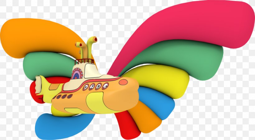 Yellow Submarine The Beatles Drawing DeviantArt, PNG, 1024x563px, Watercolor, Cartoon, Flower, Frame, Heart Download Free