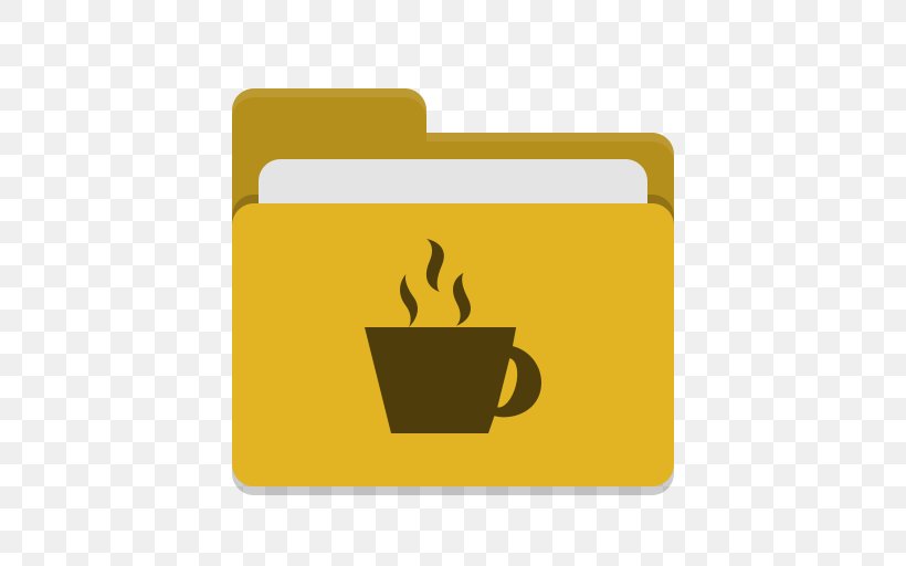 Directory Yellow, PNG, 512x512px, Directory, Computer, Cup, Desktop Environment, Directory Structure Download Free