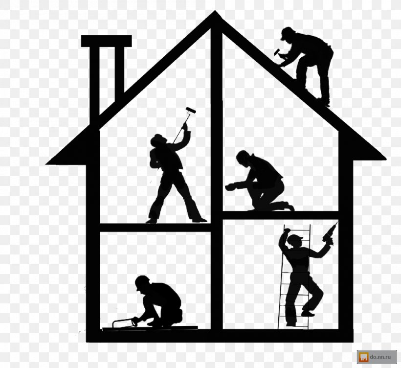 Home Repair Home Improvement House Renovation Handyman, PNG, 1000x918px, Home Repair, Area, Black And White, Brand, Building Download Free