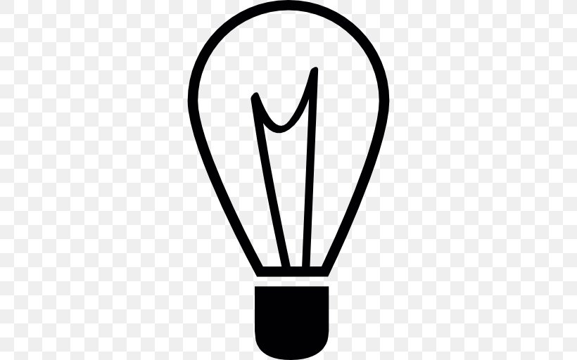 Incandescent Light Bulb Lamp Electric Light Electricity, PNG, 512x512px, Light, Black And White, Electric Current, Electric Light, Electricity Download Free