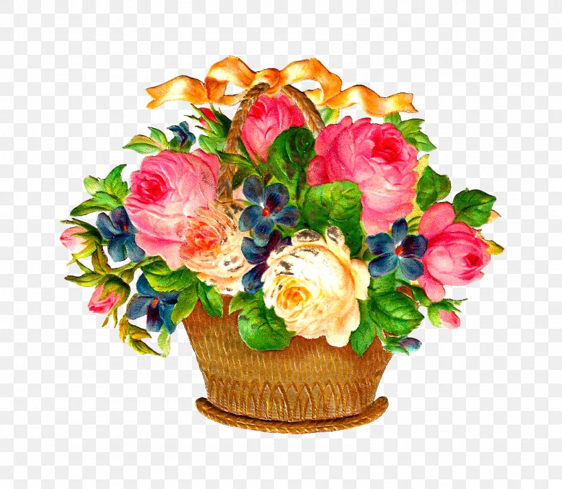 Basket Flower Clip Art, PNG, 1591x1386px, Basket, Art, Artificial Flower, Cut Flowers, Easter Basket Download Free