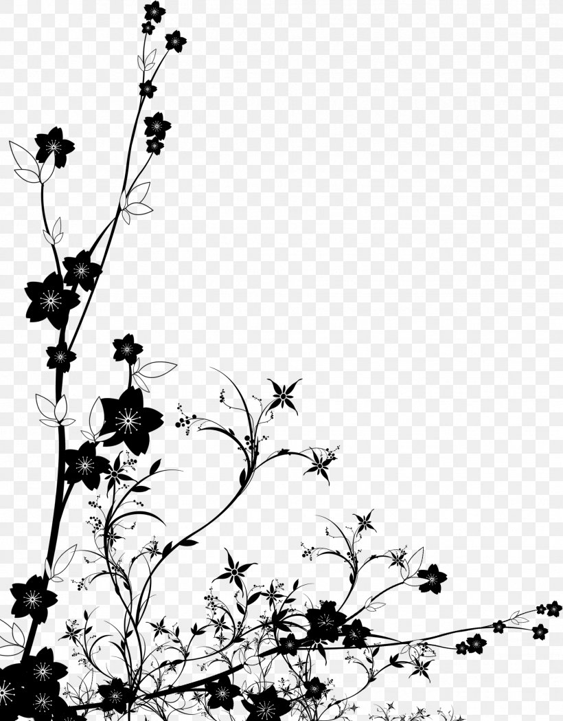 Desktop Wallpaper Flower Microsoft PowerPoint Stock Photography Template, PNG, 1833x2346px, Flower, Black And White, Blossom, Branch, Display Resolution Download Free