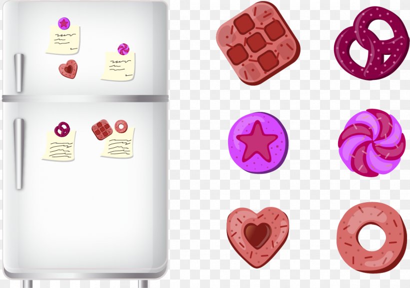 Refrigerator Magnet Euclidean Vector, PNG, 1111x782px, Refrigerator, Cartoon, Heart, Magenta, Magnet Download Free