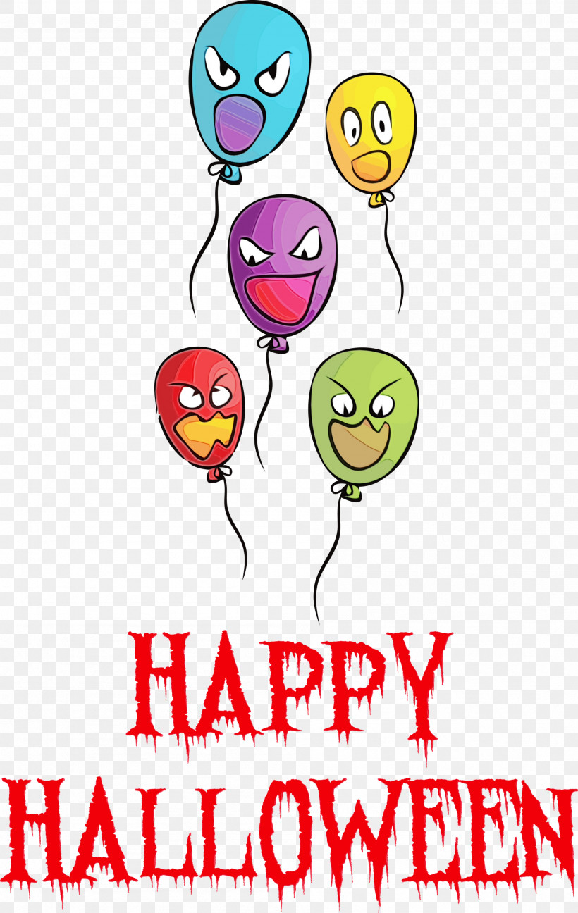 Smiley Balloon Icon Happiness Line, PNG, 1898x3000px, Happy Halloween, Balloon, Flower, Geometry, Happiness Download Free