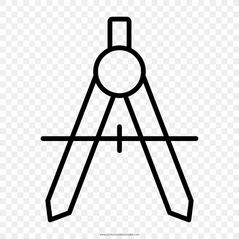 Compass Drawing Stock Photography, PNG, 1000x1000px, Compass, Architecture, Area, Black, Black And White Download Free