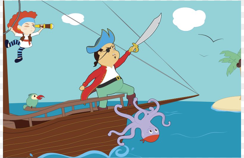 Piracy Cartoon Clip Art, PNG, 800x531px, Piracy, Animated Cartoon, Animation, Art, Boat Download Free