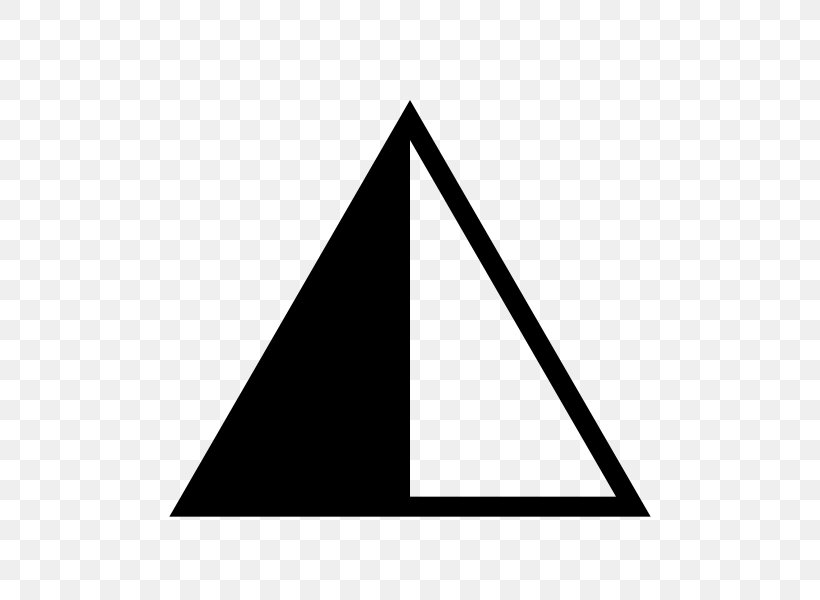Triangle White Font, PNG, 600x600px, Triangle, Area, Black, Black And White, Black M Download Free