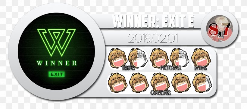 Exit : E WINNER YG Entertainment Smiling Angel Brand, PNG, 1392x614px, 2016, Exit E, Brand, Calendar Date, February Download Free