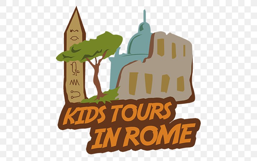 Kids Tours In Rome Logo Illustration Clip Art Brand, PNG, 512x512px, Logo, Brand, Child, Food, Rome Download Free