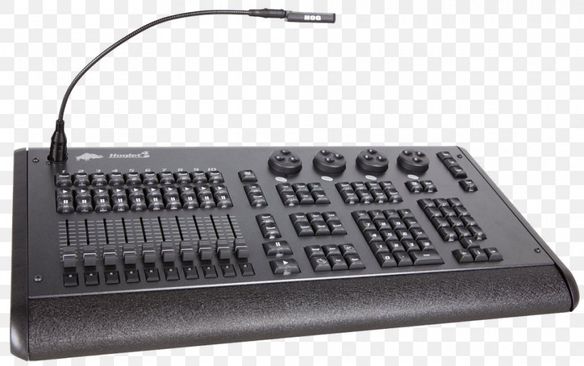 Lighting Control Console High End Systems High End Hoglet 4 DMX512, PNG, 960x602px, Lighting Control Console, Computer Keyboard, Desk, Electronic Instrument, Electronics Download Free