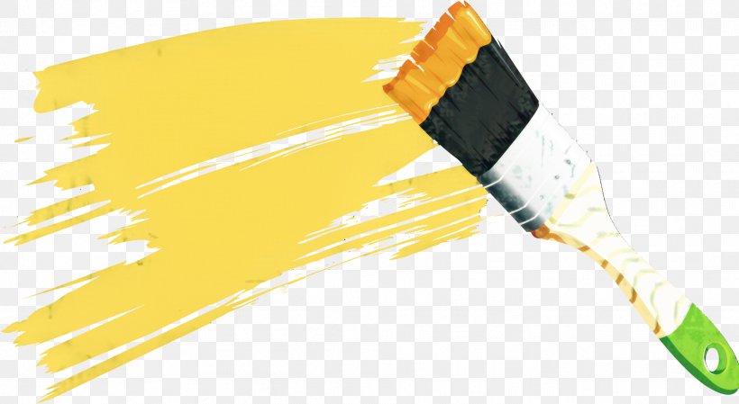 Paint Brush Cartoon, PNG, 1914x1049px, Brush, Cable, Color, Networking Cables, Orange Download Free