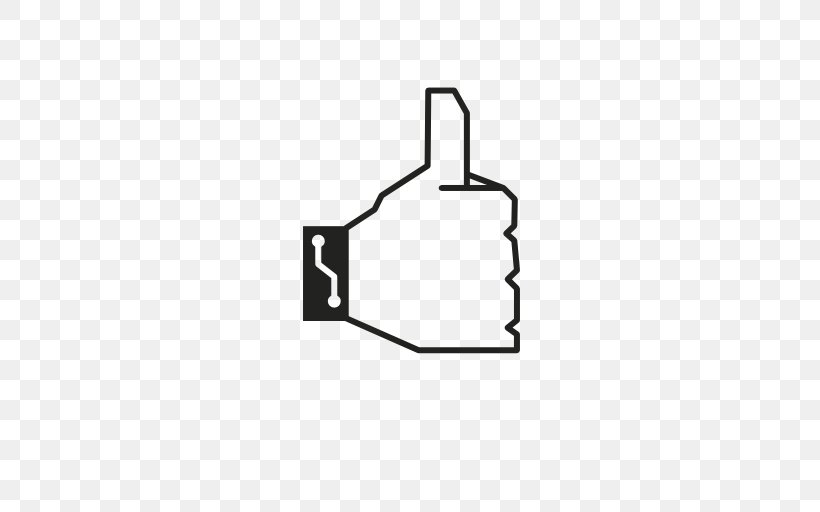 Thumb Signal Symbol, PNG, 512x512px, Thumb Signal, Area, Black, Black And White, Brand Download Free