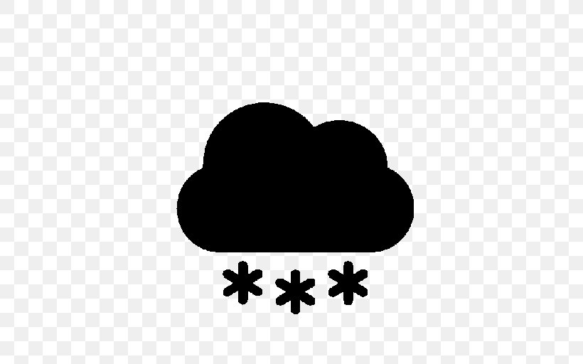 Weather Forecasting Snow Symbol Rain, PNG, 512x512px, Weather Forecasting, Black, Black And White, Cloud, Heart Download Free
