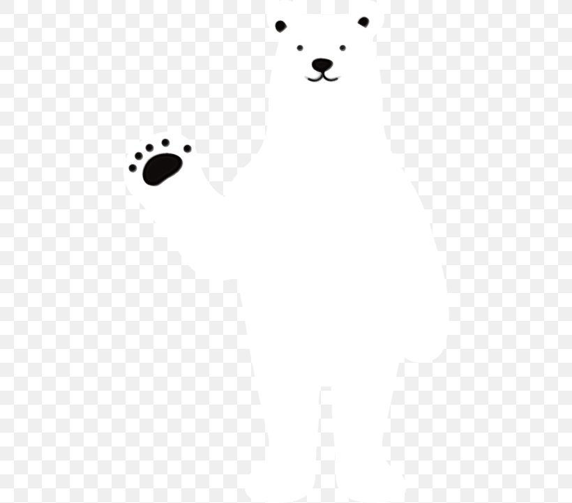 White Bear Black-and-white Paw, PNG, 468x721px, Watercolor, Bear, Blackandwhite, Paint, Paw Download Free