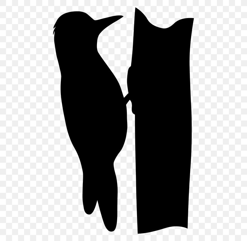 Woodpecker Bird Silhouette Clip Art, PNG, 516x800px, Woodpecker, Beak, Bird, Black, Black And White Download Free