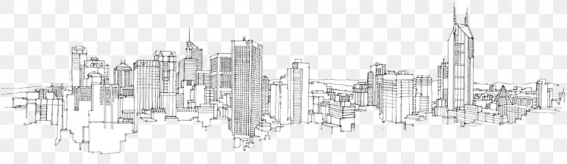 City Of Melbourne New York City Drawing Skyline Sketch, PNG, 1000x290px, City Of Melbourne, Architecture, Art, Art Museum, Artwork Download Free