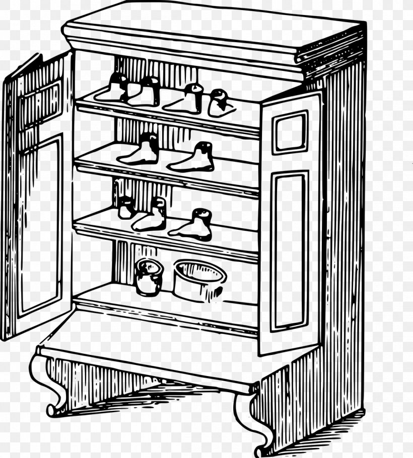Cupboard Armoires & Wardrobes Clip Art, PNG, 1151x1280px, Cupboard, Armoires Wardrobes, Black And White, Buffets Sideboards, Cabinetry Download Free