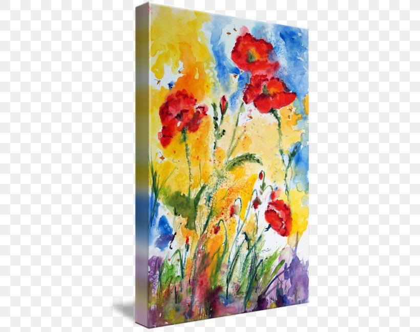 Floral Design Watercolor Painting Acrylic Paint, PNG, 397x650px, Floral Design, Acrylic Paint, Acrylic Resin, Art, Artwork Download Free