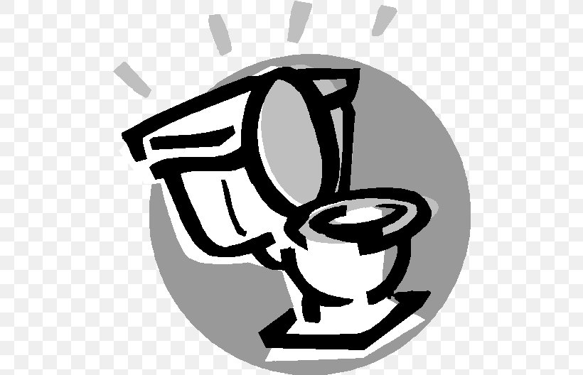 Flush Toilet Sticker Septic Tank Clip Art, PNG, 504x528px, Toilet, Black And White, Flush Toilet, Logo, Monochrome Download Free