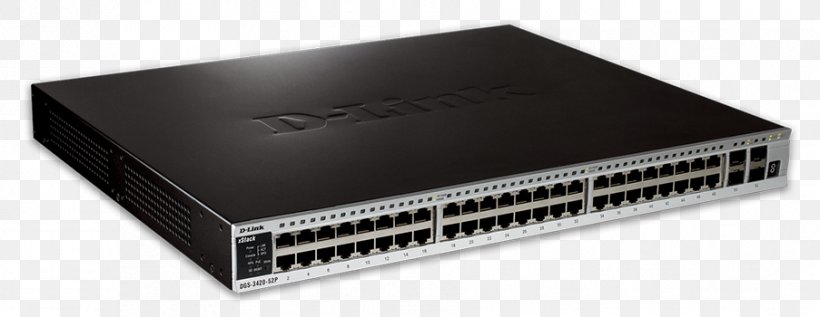 Network Switch Gigabit Ethernet D-Link XStack DGS-3420-52T Power Over Ethernet, PNG, 903x350px, Network Switch, Computer Accessory, Computer Component, Computer Network, Data Storage Device Download Free