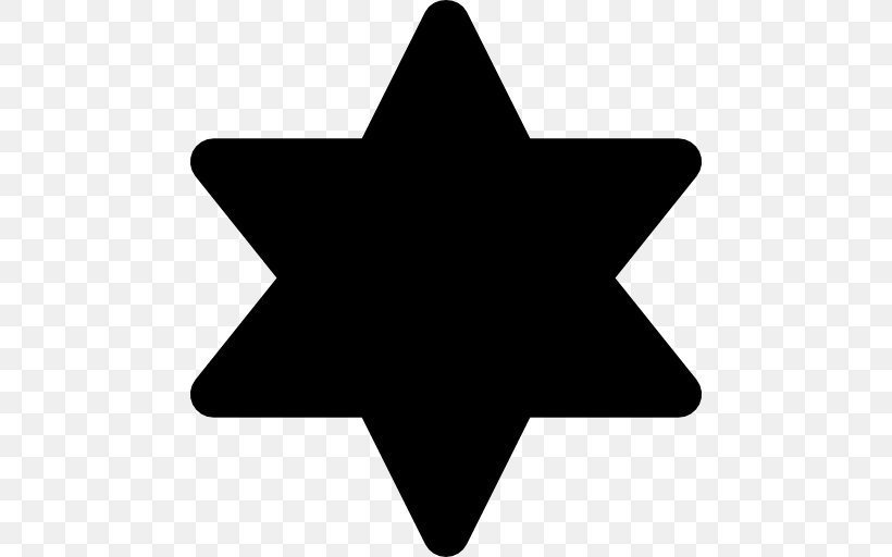Star Of David Symbol Yellow Badge Jewish People, PNG, 512x512px, Star Of David, Black, Black And White, David, Jewish People Download Free