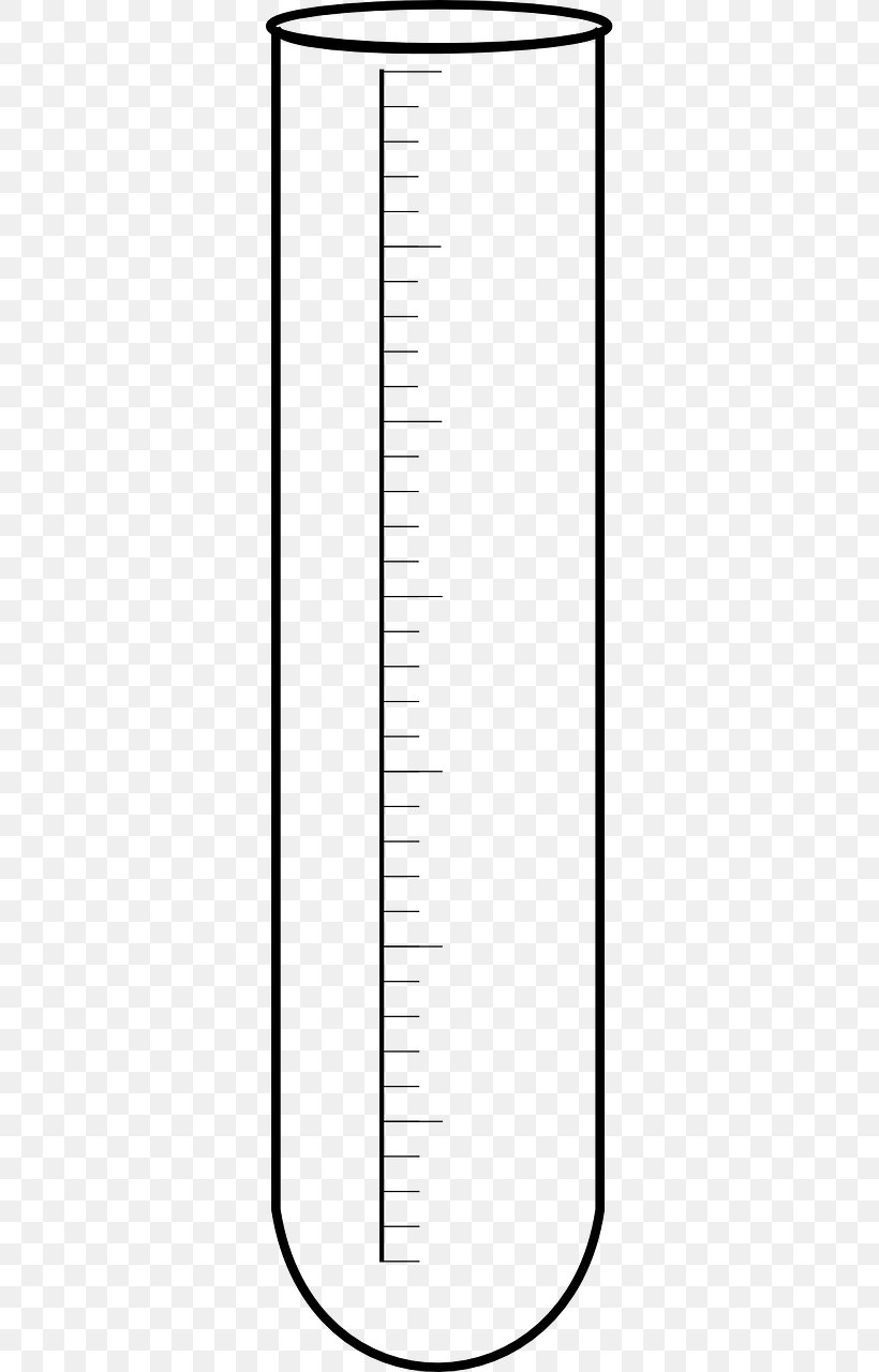 Test Tubes Laboratory Glassware Chemistry Cylinder, PNG, 640x1280px, Test Tubes, Area, Black And White, Blood Test, Chemical Substance Download Free