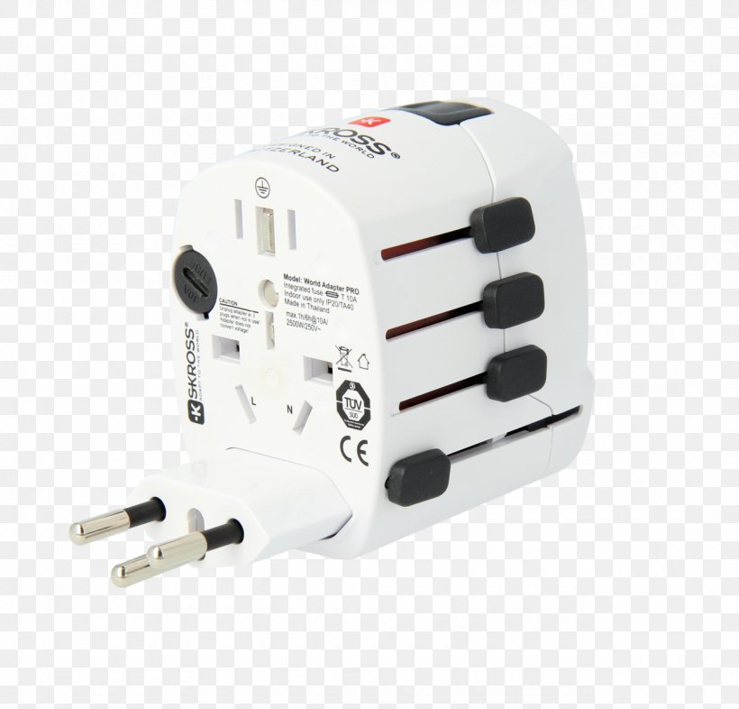 AC Adapter AC Power Plugs And Sockets SKROSS PRO World Adapter 1.103141 Reisestecker, PNG, 1280x1227px, Ac Adapter, Ac Power Plugs And Sockets, Adapter, Electrical Connector, Electronics Accessory Download Free