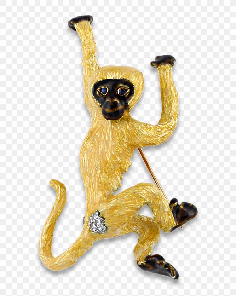 Monkey Brooch Gold Charms & Pendants Diamond, PNG, 864x1080px, Monkey, Animal Figure, Bail, Body Jewelry, Brooch Download Free