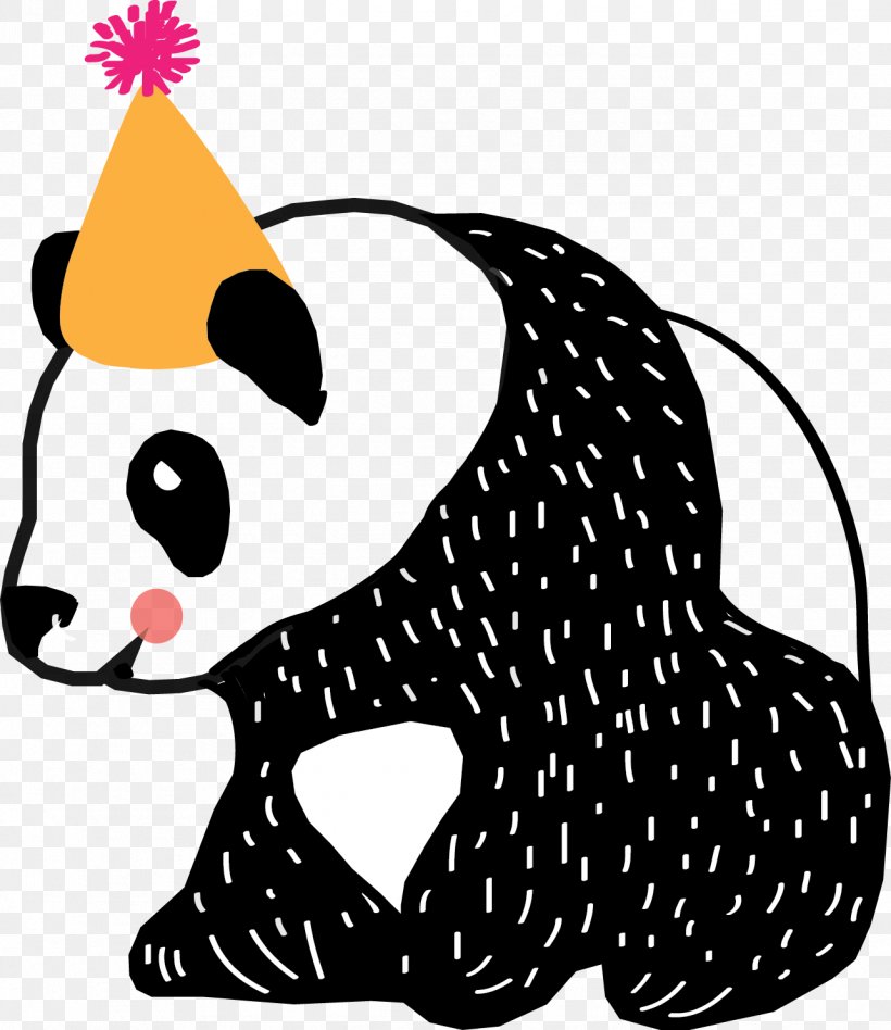 Clip Art Giant Panda Party Hat Birthday, PNG, 1284x1485px, Giant Panda, Animal Figure, Artwork, Bear, Birthday Download Free