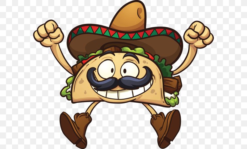 Taco Stock Photography Mexican Cuisine, PNG, 600x495px, Taco, Artwork, Cartoon, Cowboy Hat, Drawing Download Free