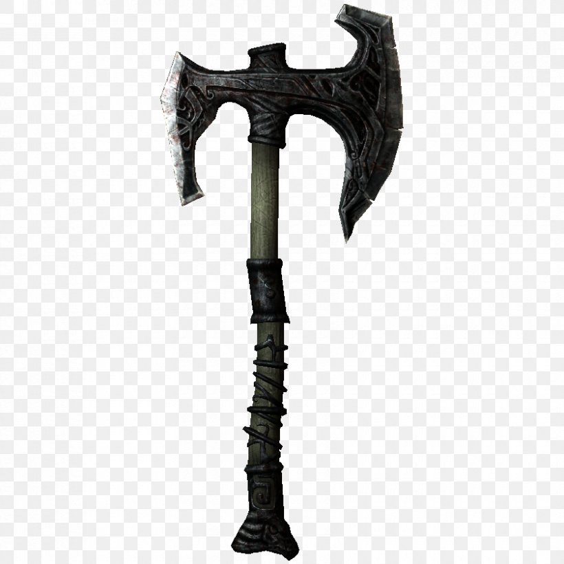 The Elder Scrolls V: Skyrim Battle Axe Weapon Tomahawk, PNG, 840x840px, Elder Scrolls V Skyrim, Axe, Battle Axe, Draugr, Elder Scrolls Download Free
