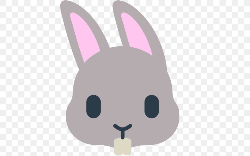 Domestic Rabbit Emoji Easter Bunny Clip Art, PNG, 512x512px, Rabbit, Animal, Carnivoran, Cartoon, Cat Download Free