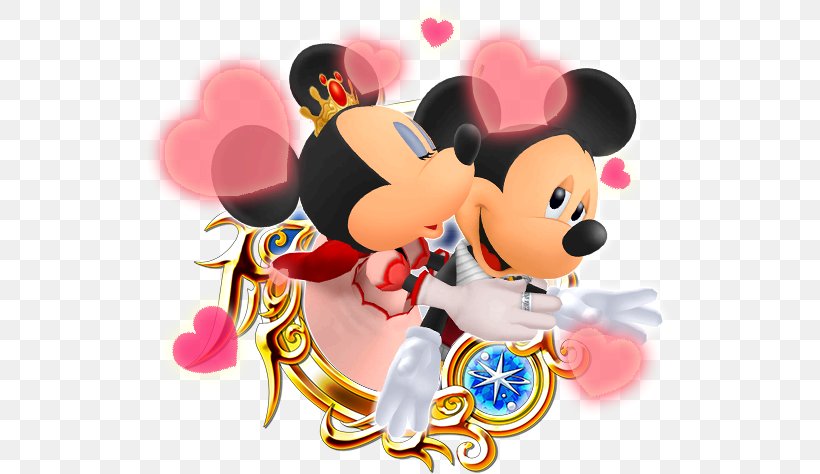 Kingdom Hearts χ KINGDOM HEARTS Union χ[Cross] Minnie Mouse Kingdom Hearts Mobile Kairi, PNG, 528x474px, Watercolor, Cartoon, Flower, Frame, Heart Download Free