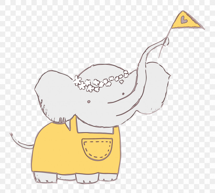 Meter Cartoon Paper Yellow Beak, PNG, 2500x2238px, Little Elephant, Beak, Cartoon, Joint, Meter Download Free