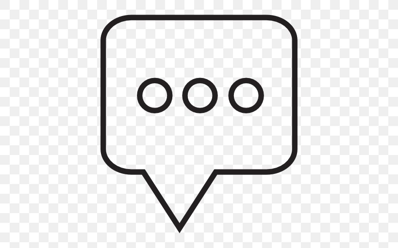 Speech Balloon Symbol, PNG, 512x512px, Speech Balloon, Area, Black And White, Bubble, Conversation Download Free
