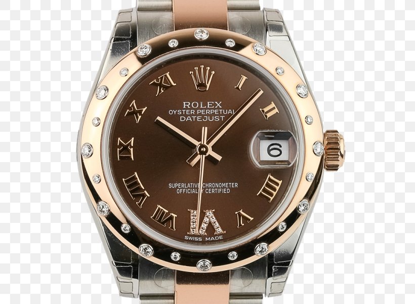 Watch Rolex Datejust Rolex Submariner Rolex GMT Master II, PNG, 600x600px, Watch, Audemars Piguet, Brand, Brown, Diamond Download Free