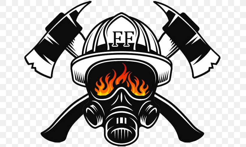 Firefighter's Helmet Firefighting Fire Department, PNG, 670x490px, Firefighter, Arlington County Fire Department, Axe, Basic Life Support, Black And White Download Free