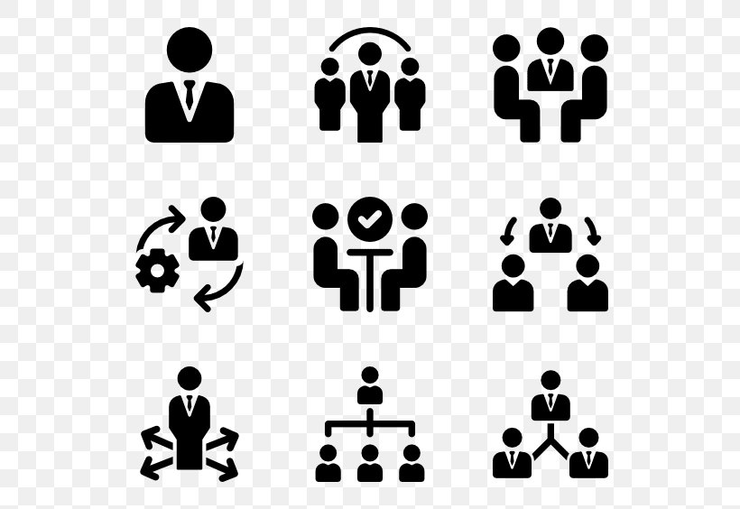 Management Icon Design Chief Executive, PNG, 600x564px, Management, Black, Black And White, Chief Executive, Green Download Free