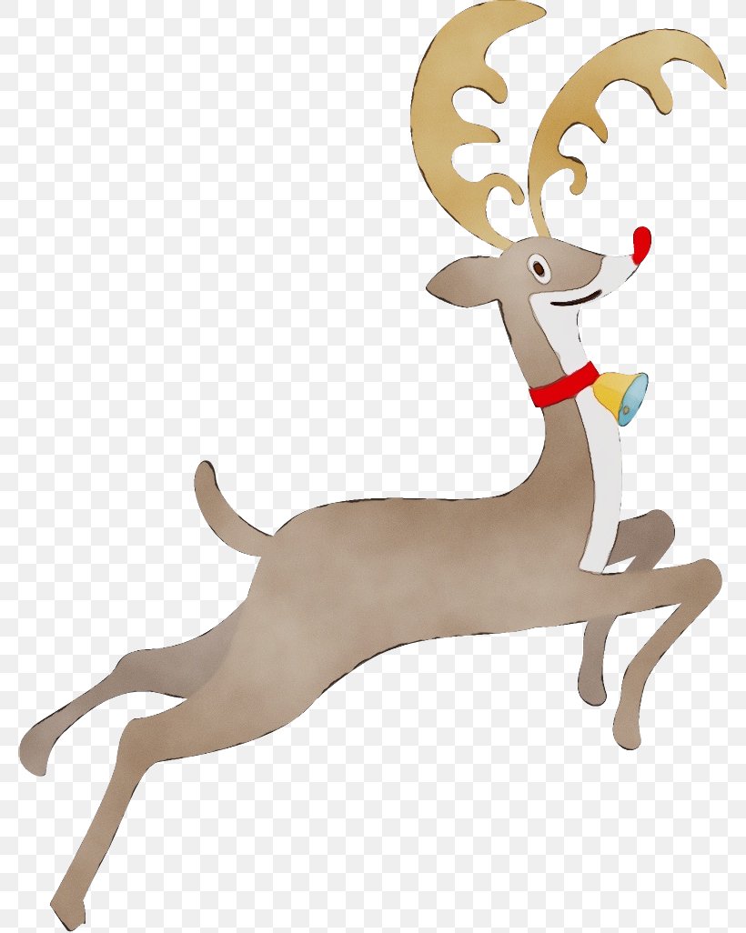Reindeer, PNG, 780x1026px, Watercolor, Animal Figure, Antler, Deer, Fawn Download Free
