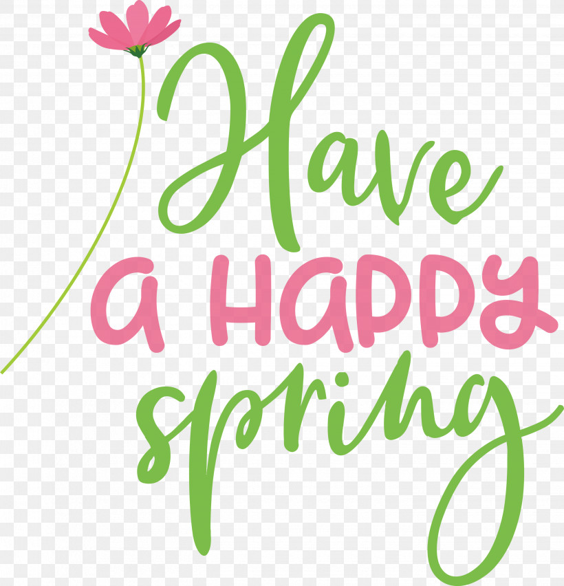 Spring Have A Happy Spring, PNG, 2885x3000px, Spring, Floral Design, Happiness, Leaf, Logo Download Free