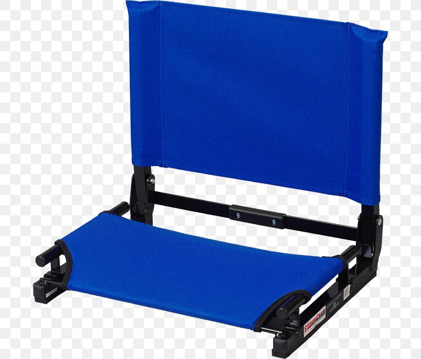 StadiumChair GameChanger Stadium Chair StadiumChair Deluxe Wide Stadium Chair Bleacher Seat, PNG, 692x700px, Chair, Bleacher, Blue, Color, Electric Blue Download Free