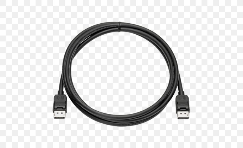 Hewlett-Packard HP DisplayPort Cable Kit VN567AA Computer Monitors Electrical Cable, PNG, 500x500px, Hewlettpackard, Adapter, Cable, Coaxial Cable, Computer Monitors Download Free