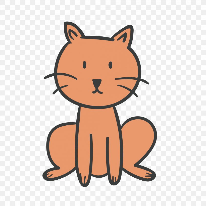 Kitten Cat Whiskers Vector Graphics Image, PNG, 2107x2107px, Kitten, Animal, Animation, Carnivoran, Cartoon Download Free