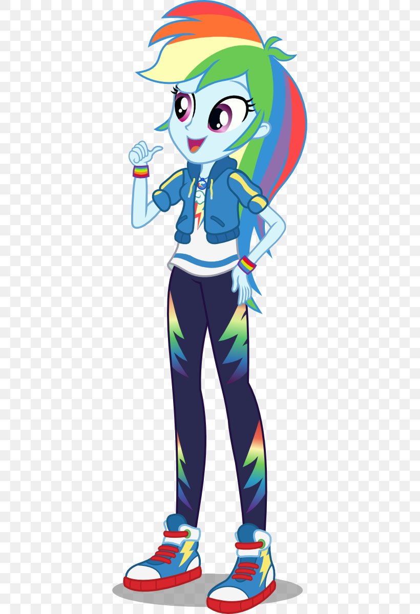 Rainbow Dash My Little Pony: Equestria Girls Applejack, PNG, 381x1200px, Rainbow Dash, Applejack, Area, Art, Artwork Download Free