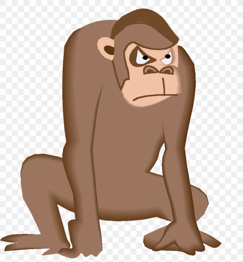 Gorilla Monkey Chimpanzee Simian, PNG, 948x1024px, Gorilla, Animal, Ape, Bear, Big Cats Download Free