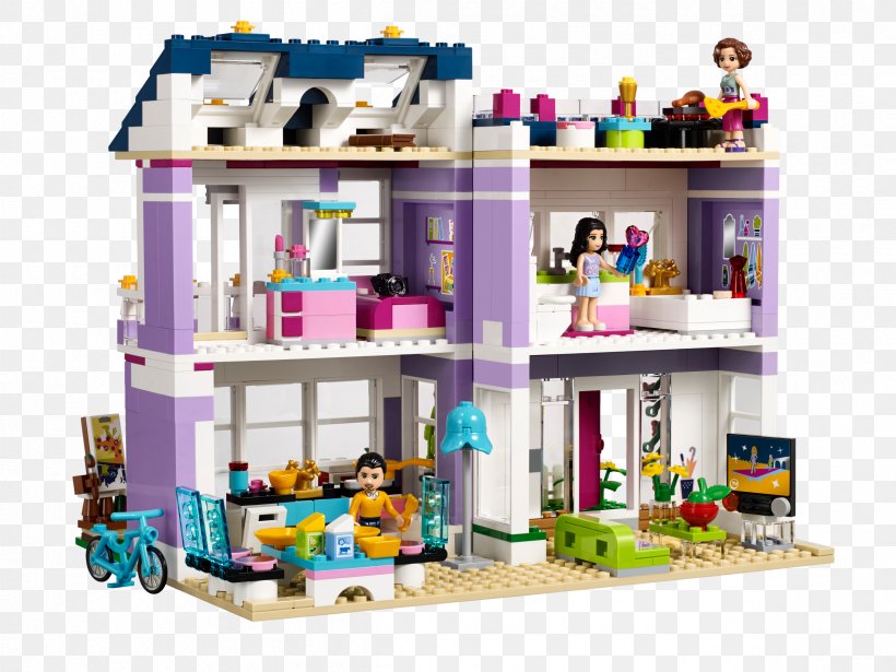 LEGO 41095 Friends Emma's House LEGO Friends Toy Block, PNG, 2400x1800px, Lego, Bricklink, Construction Set, Dollhouse, Home Download Free