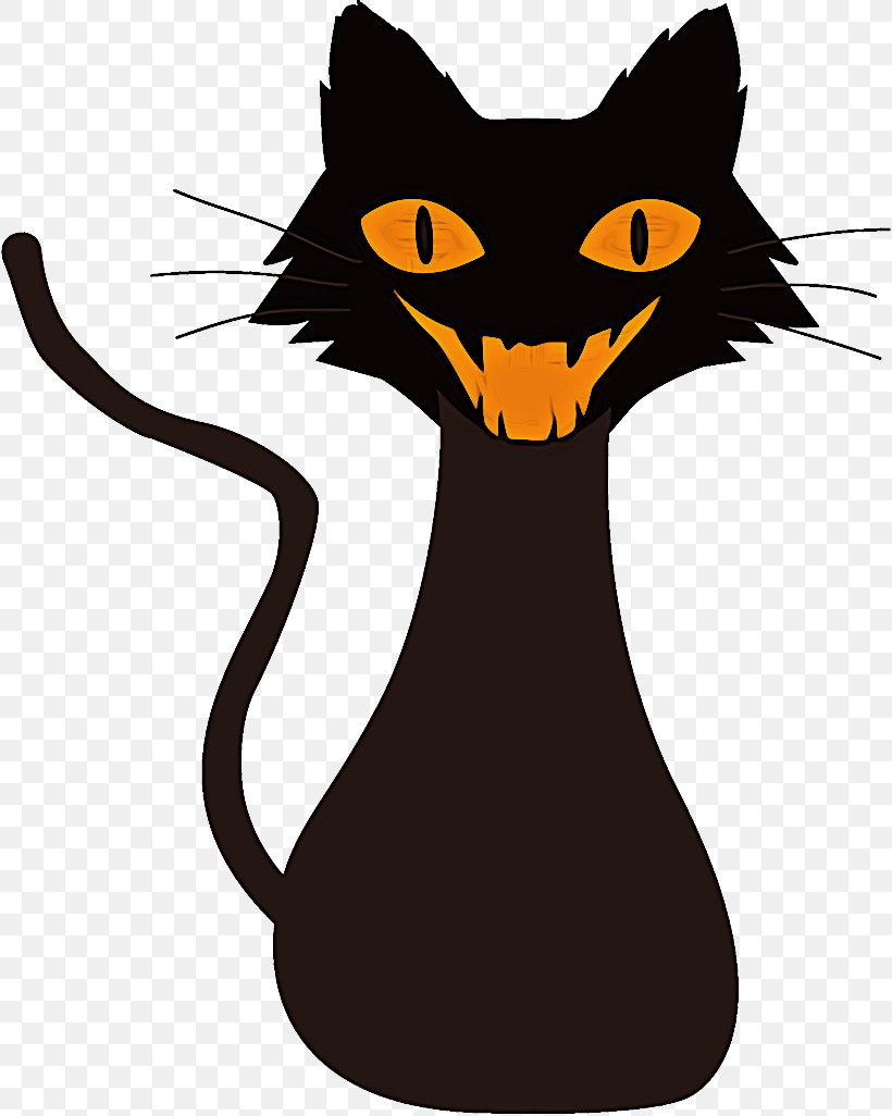 Black Cat Halloween Cat, PNG, 820x1026px, Black Cat, Cartoon, Cat, Halloween, Small To Mediumsized Cats Download Free