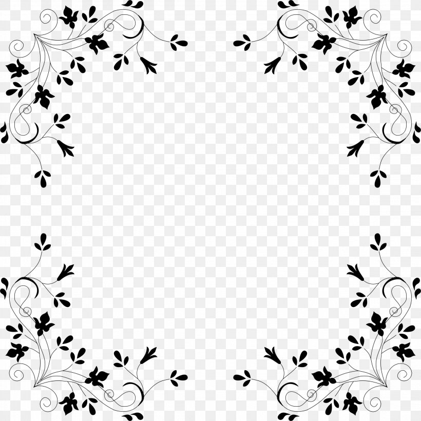 Flower Floral Design Clip Art, PNG, 2312x2312px, Flower, Area, Art, Black, Black And White Download Free